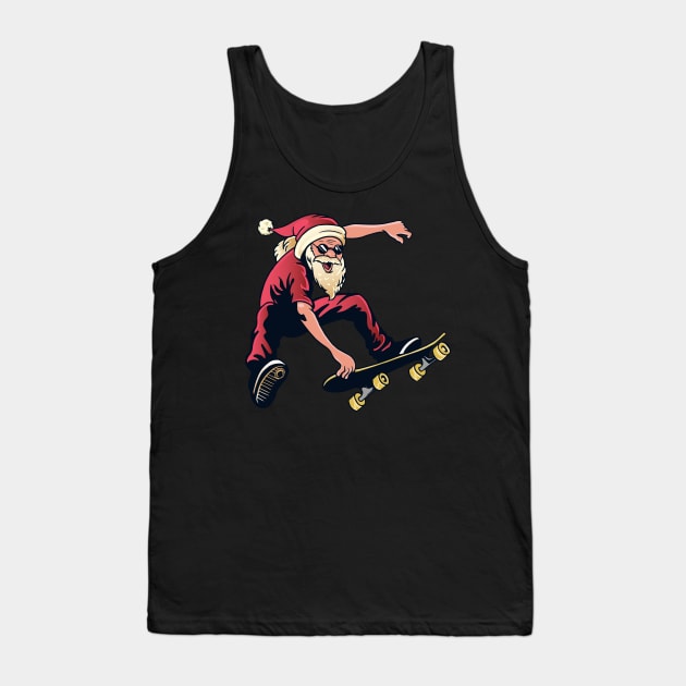 go skateboarding day with santa Tank Top by piggybankstudio